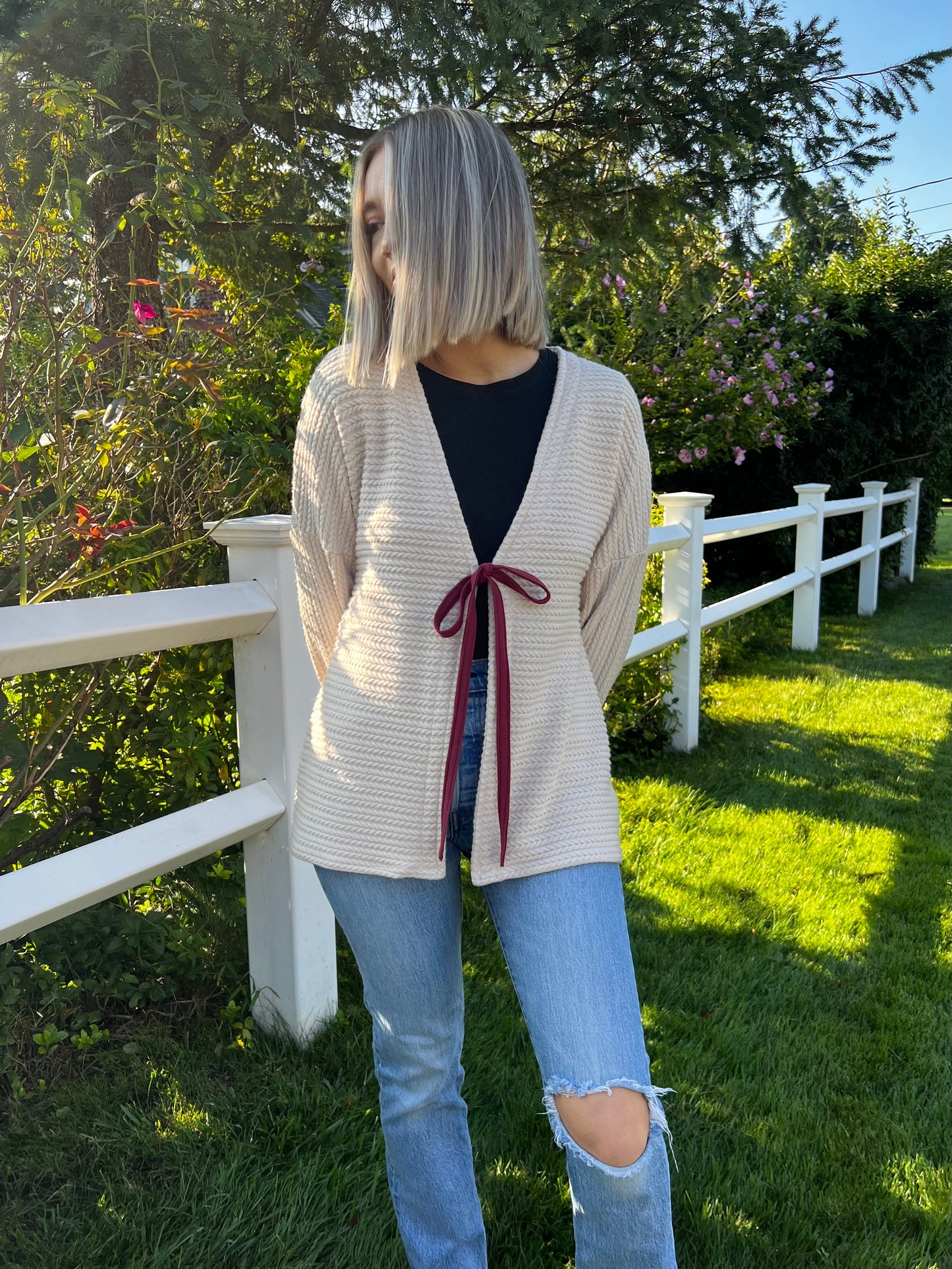 Autumn Tie-Front Cardigan