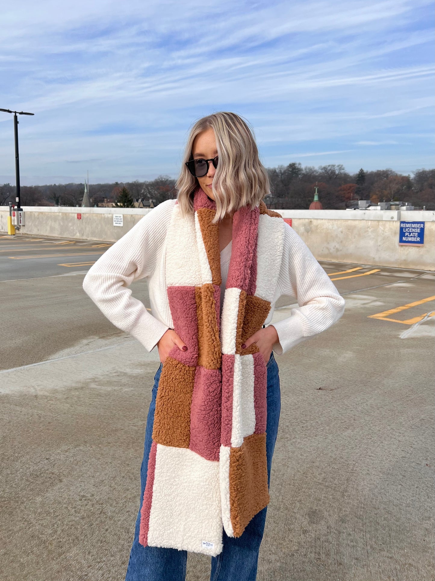Sherpa Patchwork Scarf