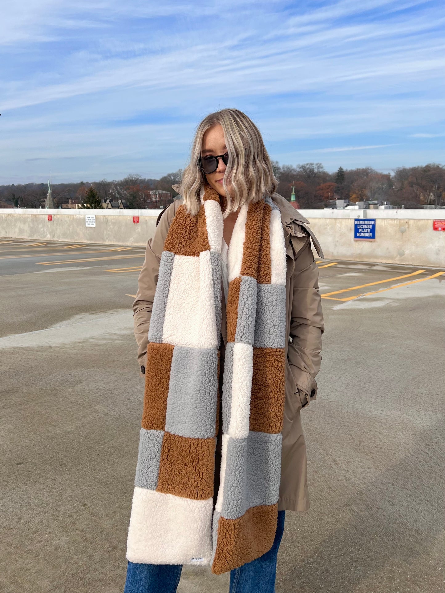 Sherpa Patchwork Scarf