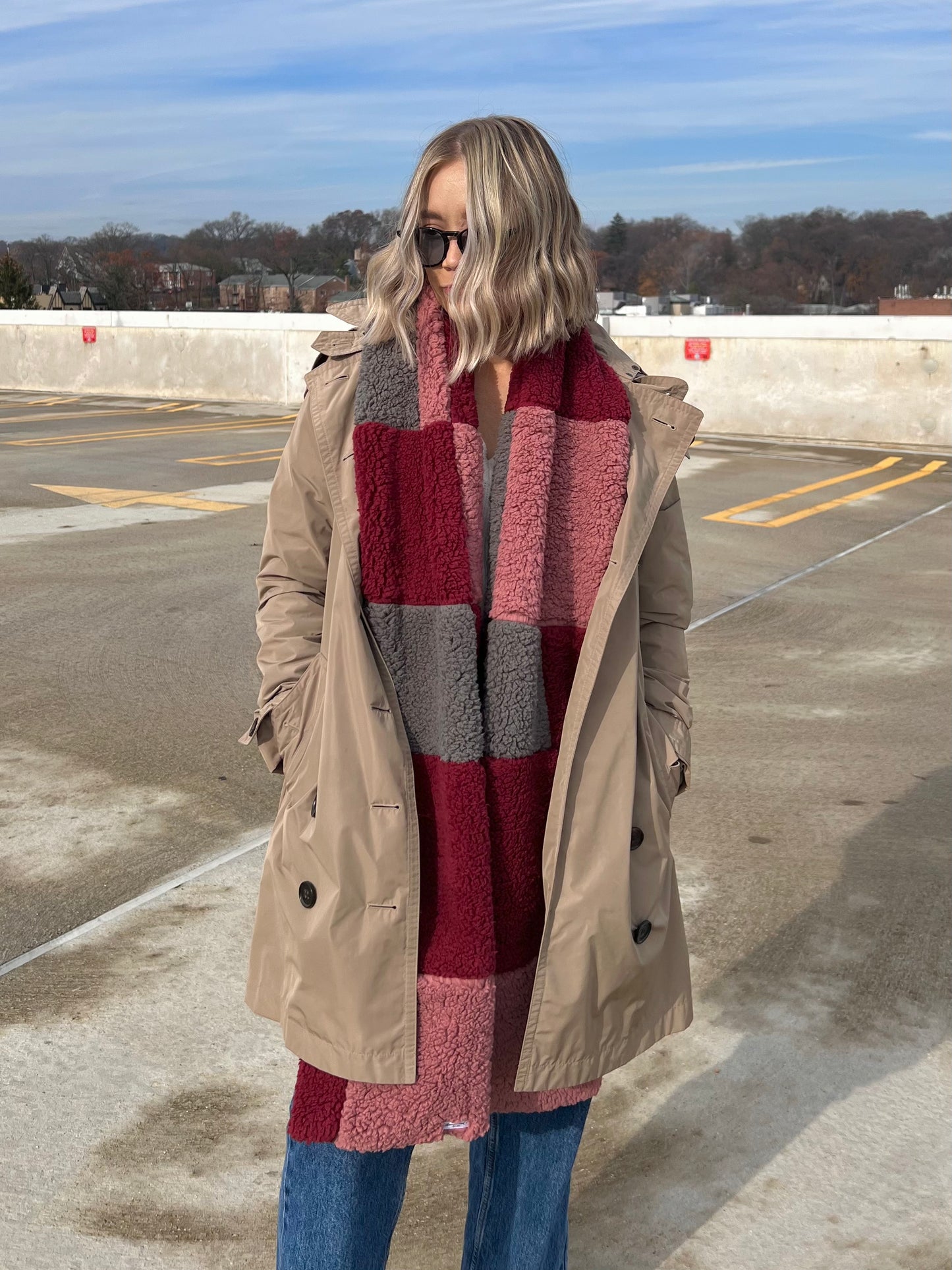 Sherpa Patchwork Scarf
