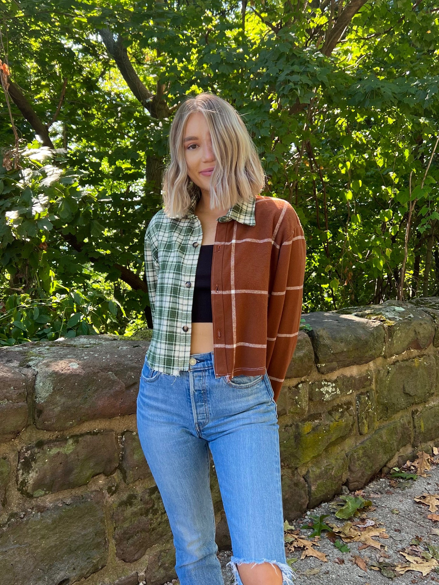 Cropped Boyfriend Flannel
