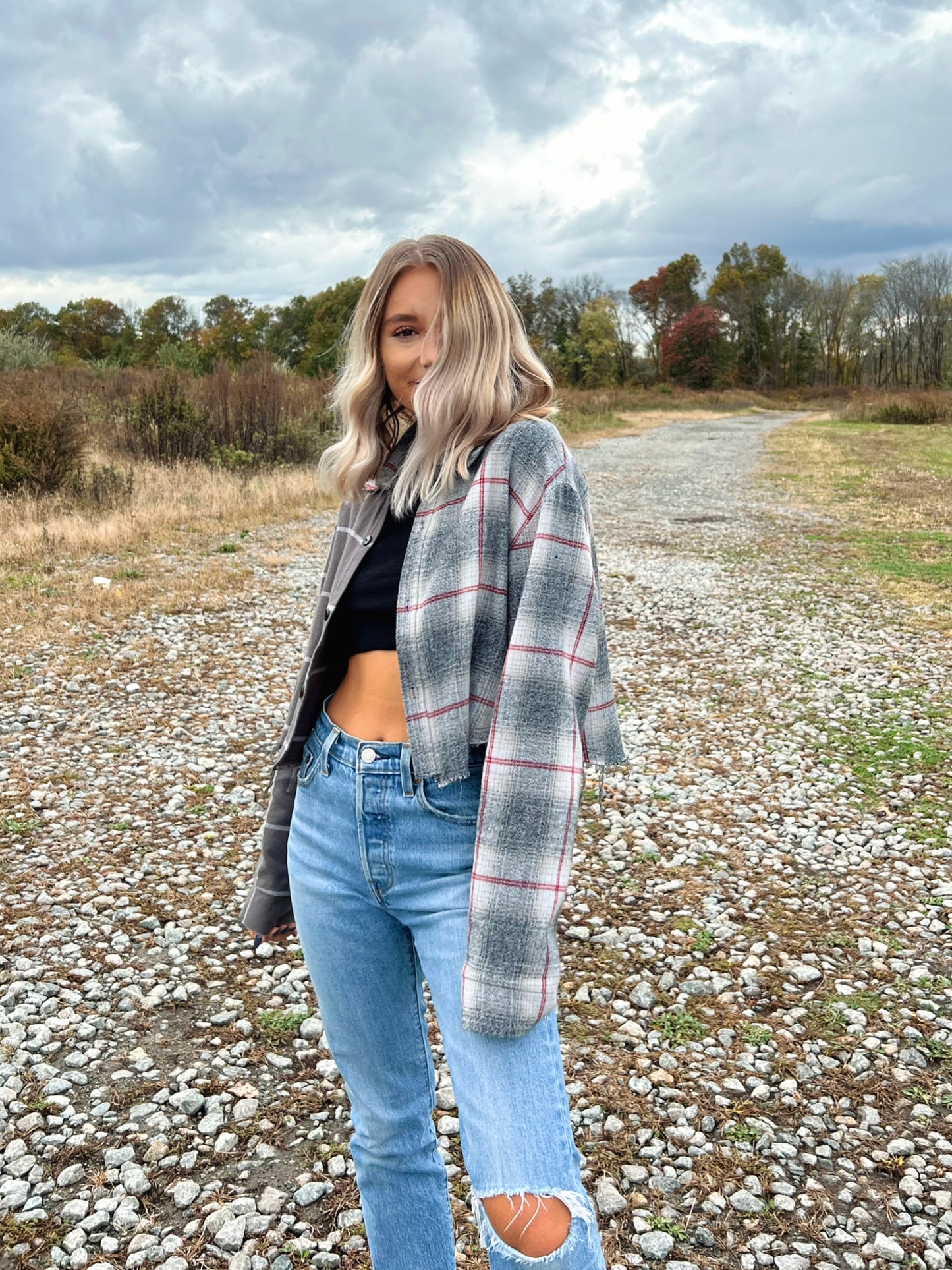 Cropped Boyfriend Flannel