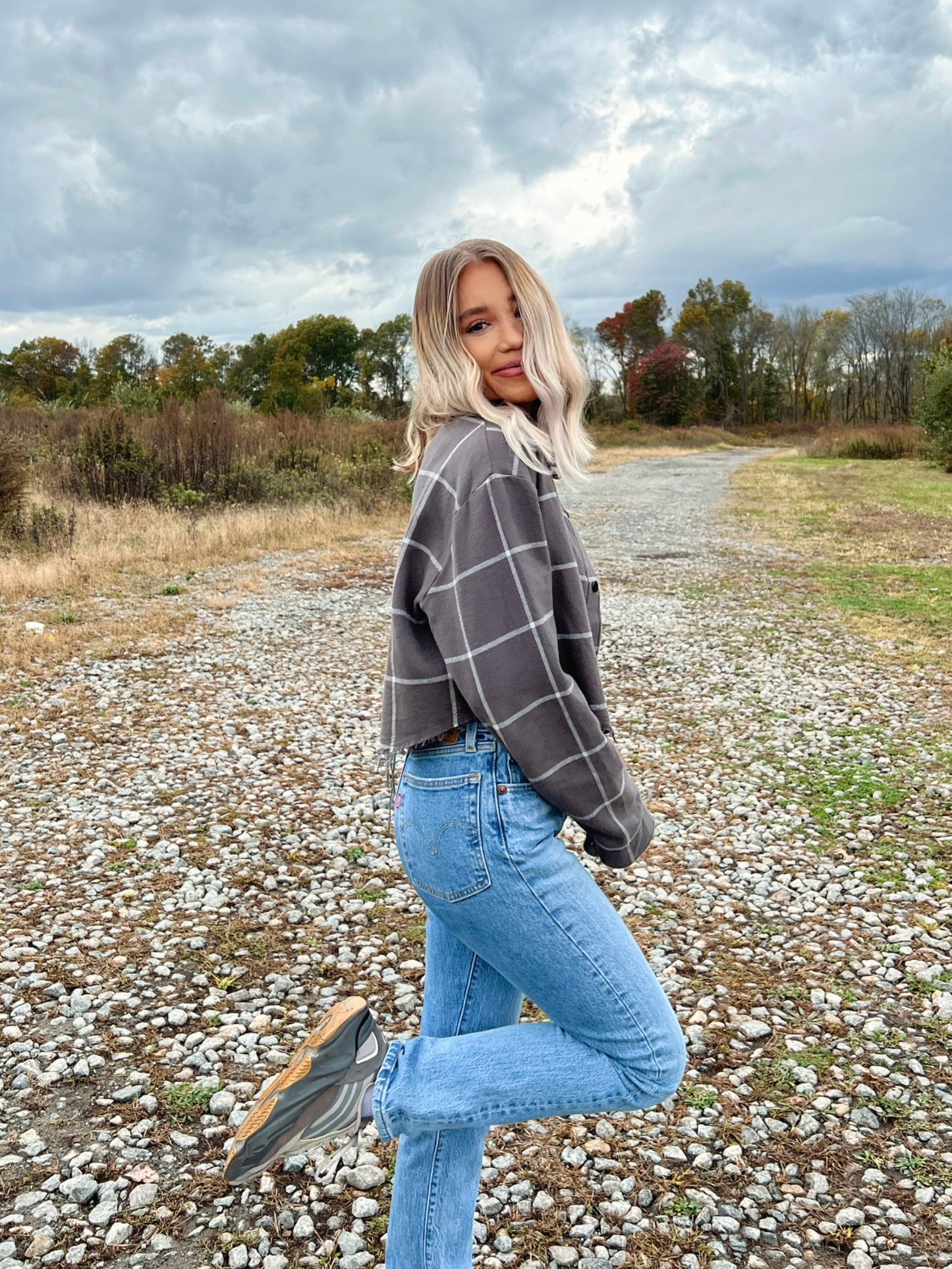 Cropped Boyfriend Flannel