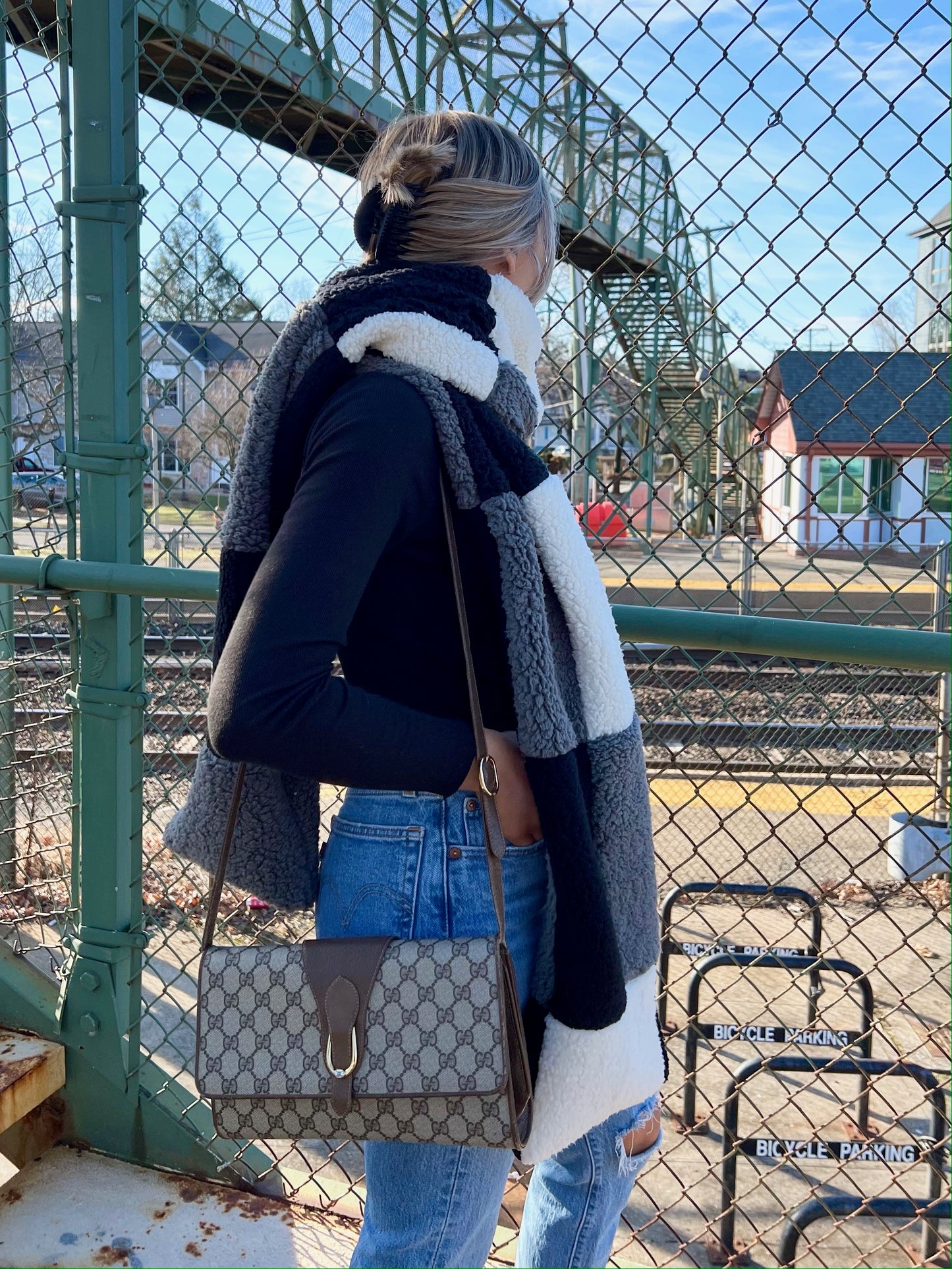 Sherpa Patchwork Scarf