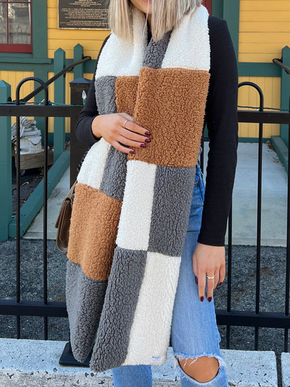 Sherpa Patchwork Scarf