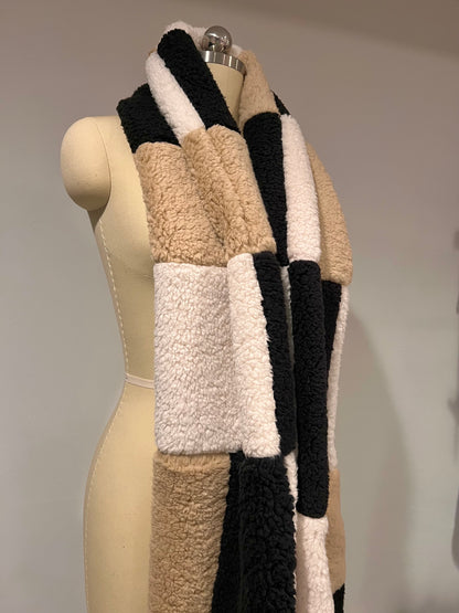 Sherpa Patchwork Scarf