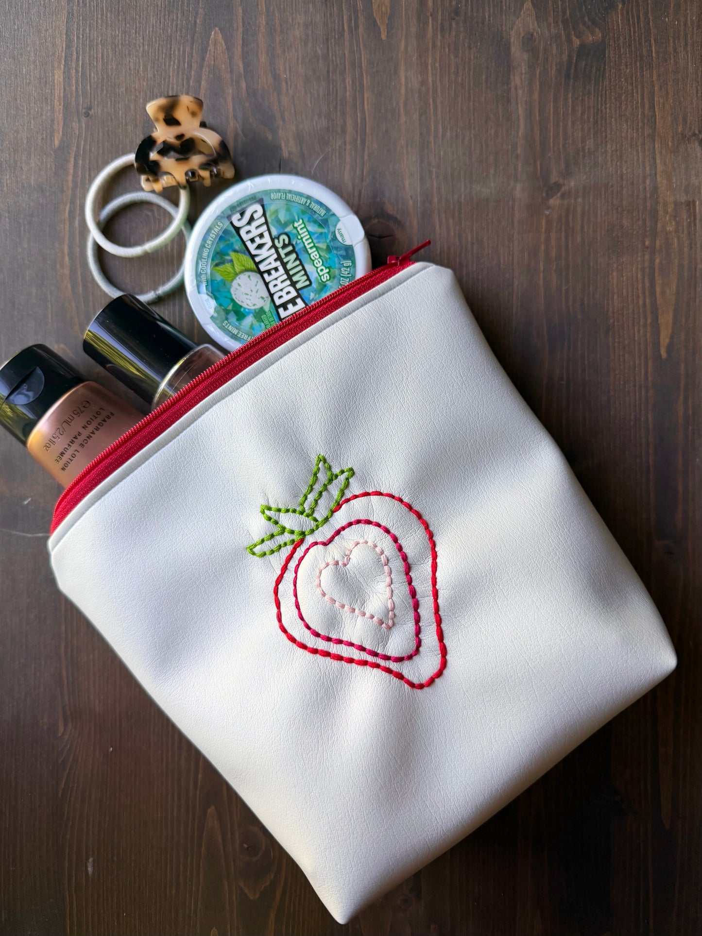 Icon Embroidered Pouches (Fruity Edition)