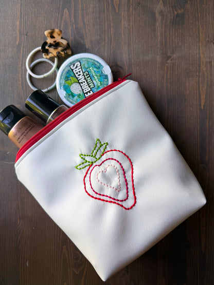 Icon Embroidered Pouches (Fruity Edition)