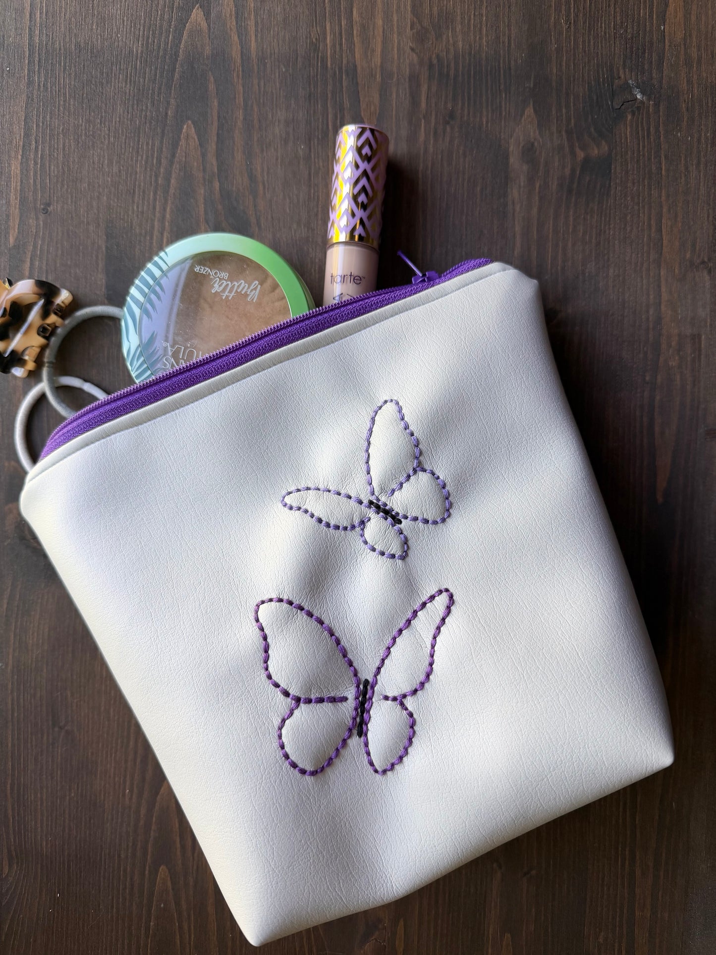 Icon Embroidered Pouches (Garden Party Edition)