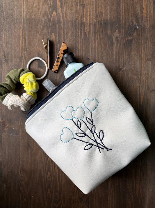 Icon Embroidered Pouches (Something Blue Edition)
