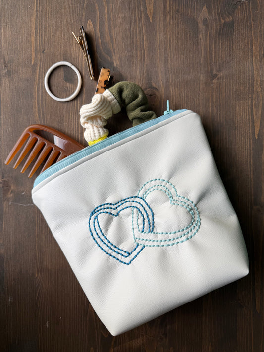 Icon Embroidered Pouches (Something Blue Edition)