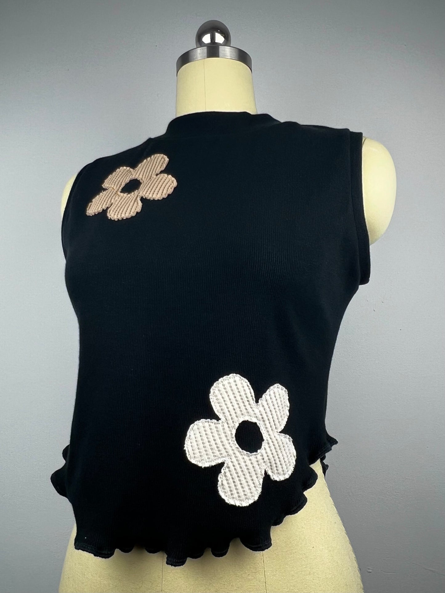 Flower Power Tank (Black)