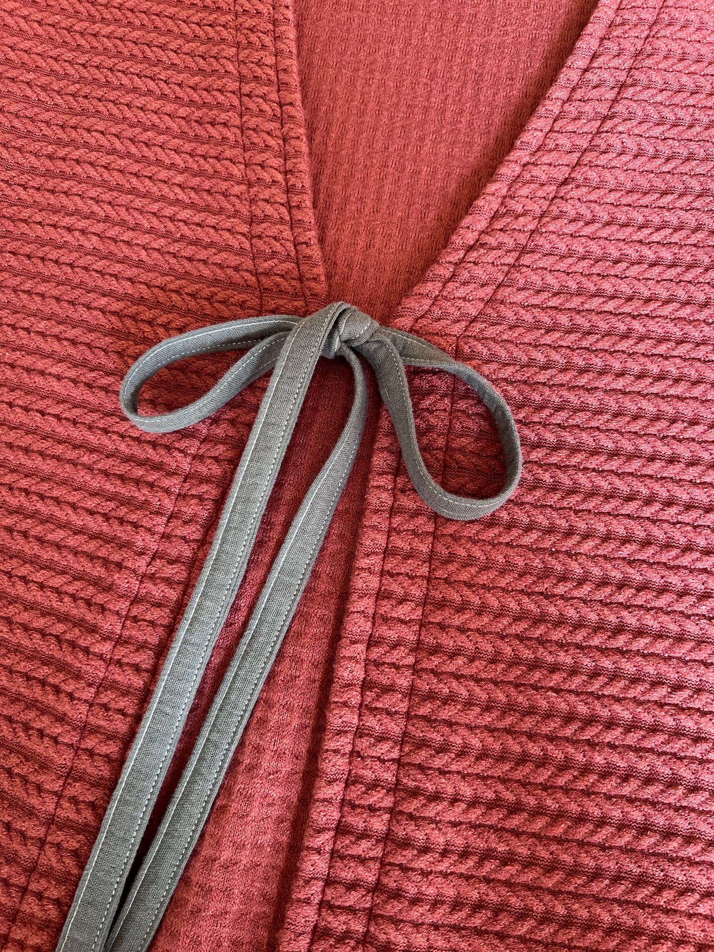 Autumn Tie-Front Cardigan (Paprika)