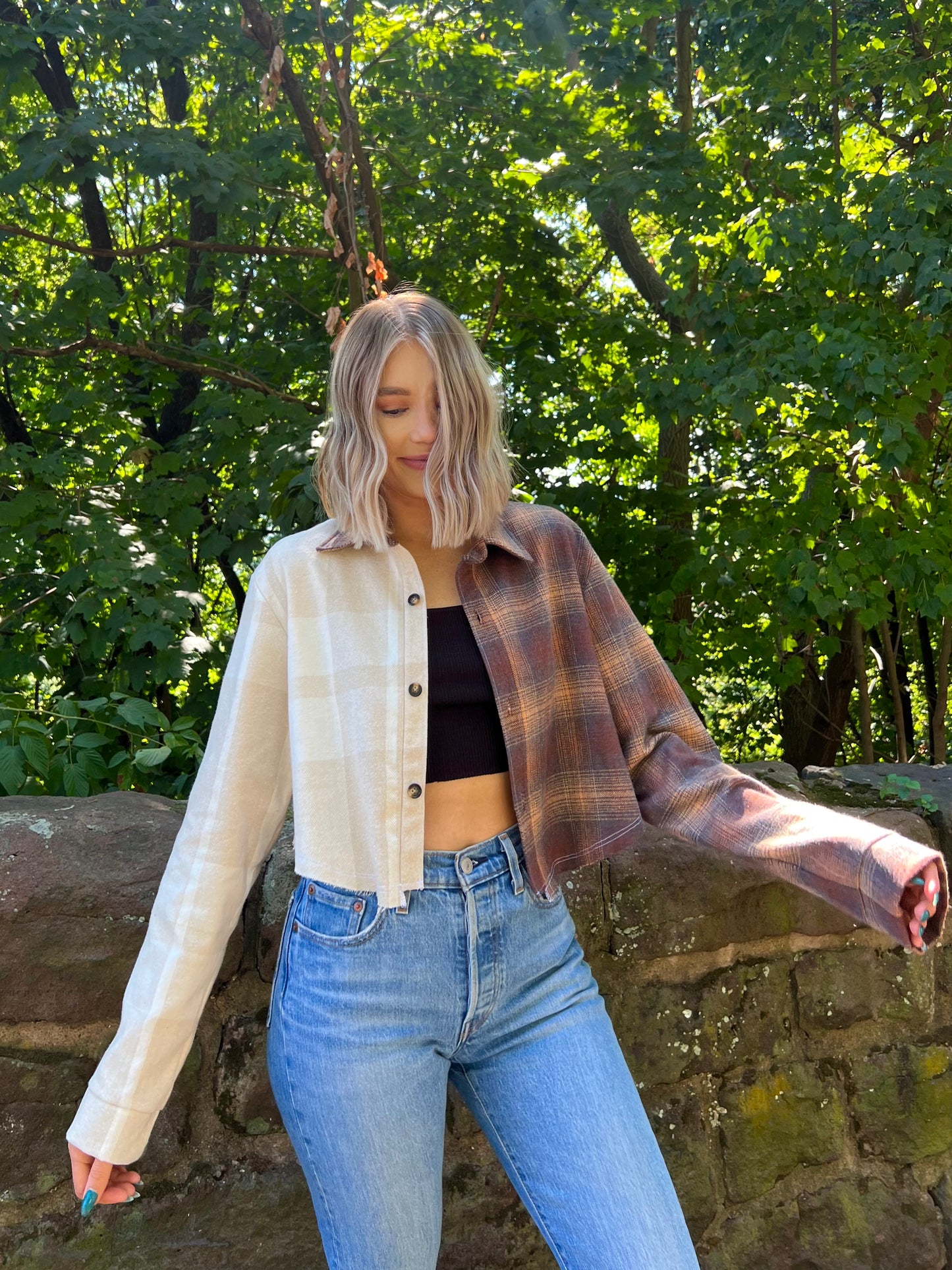 Cropped Boyfriend Flannel