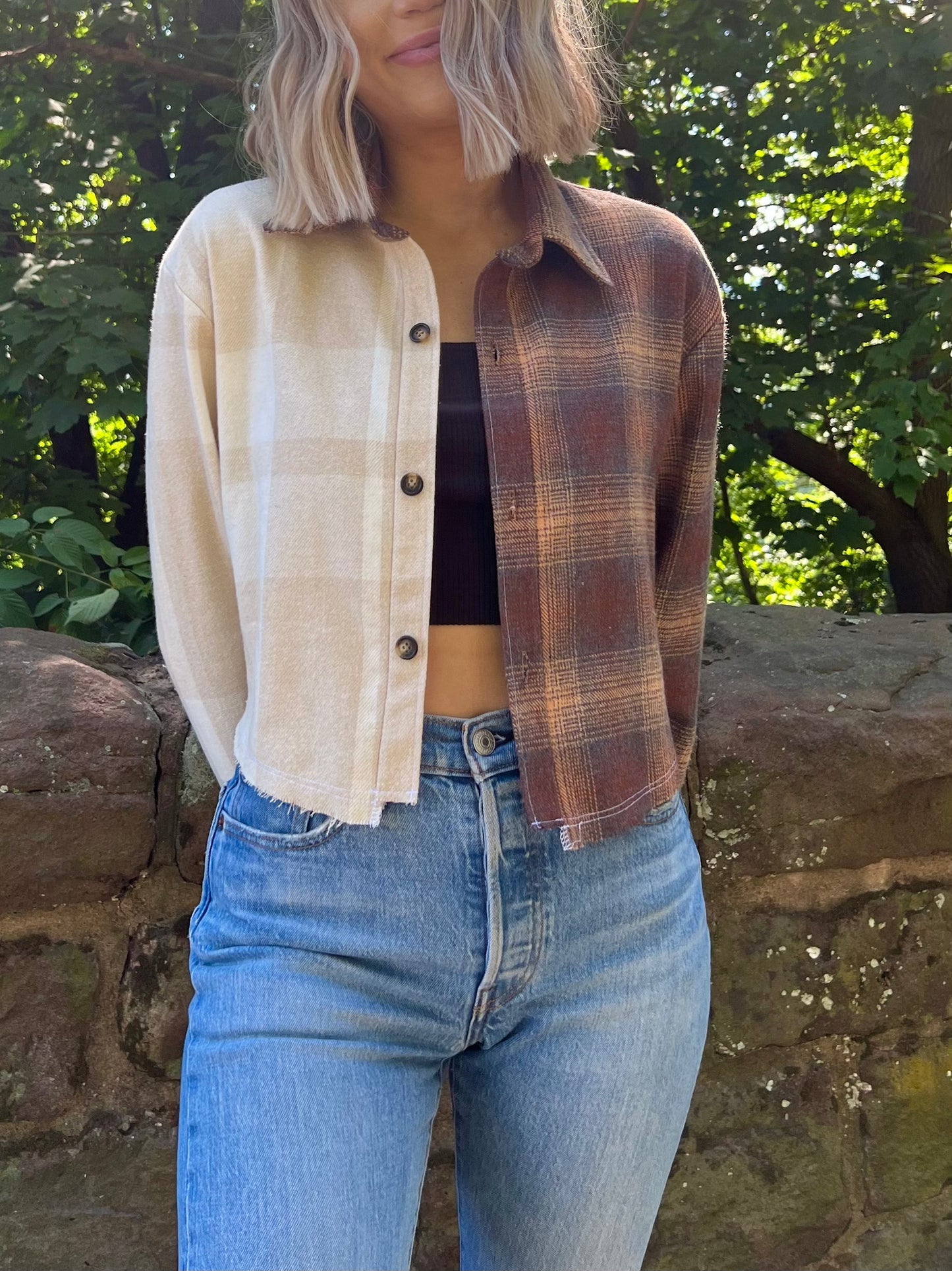 Cropped Boyfriend Flannel