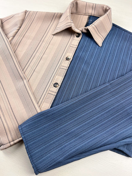 Pinstripe Crop