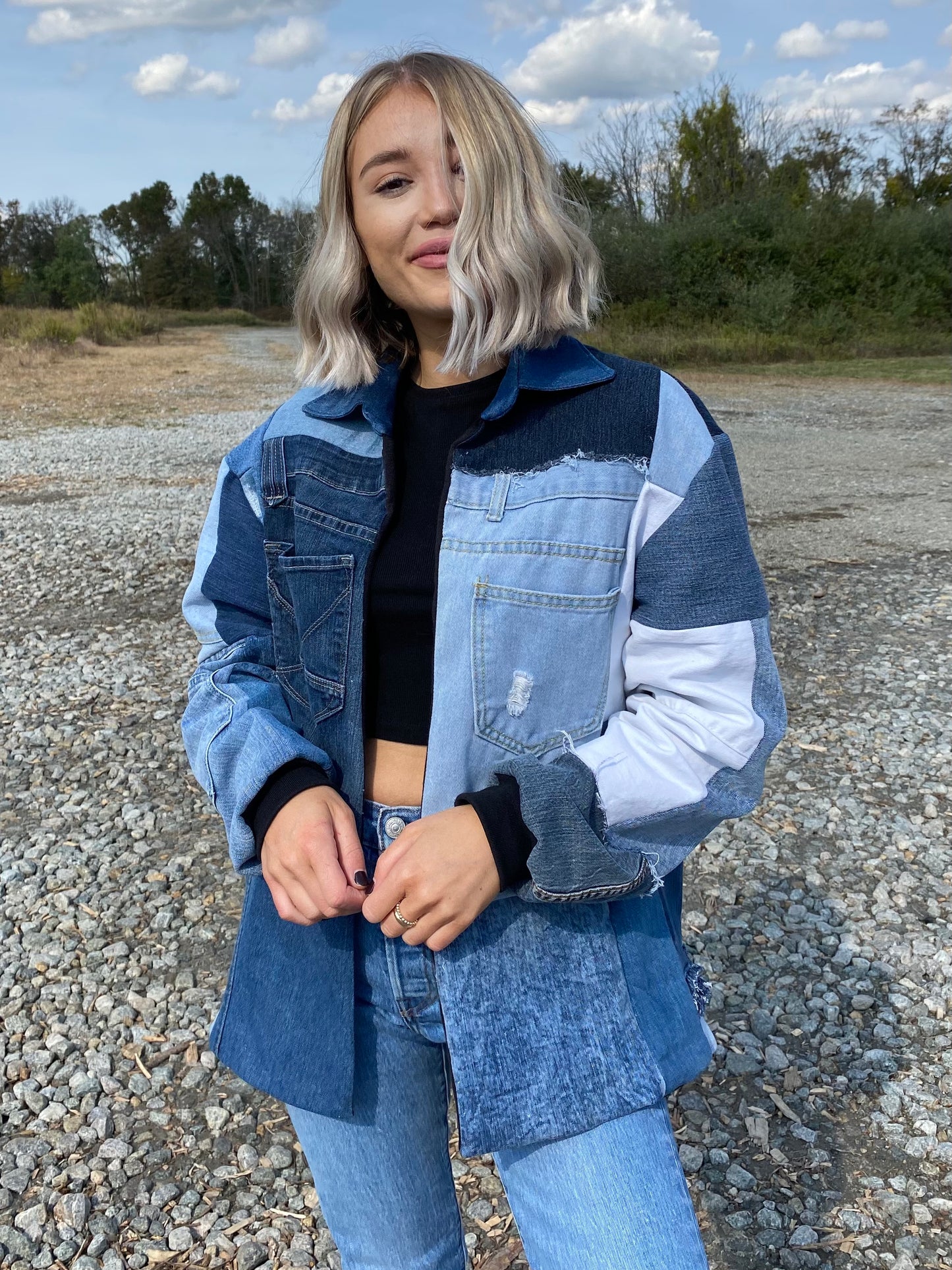 Patchwork Denim Jacket