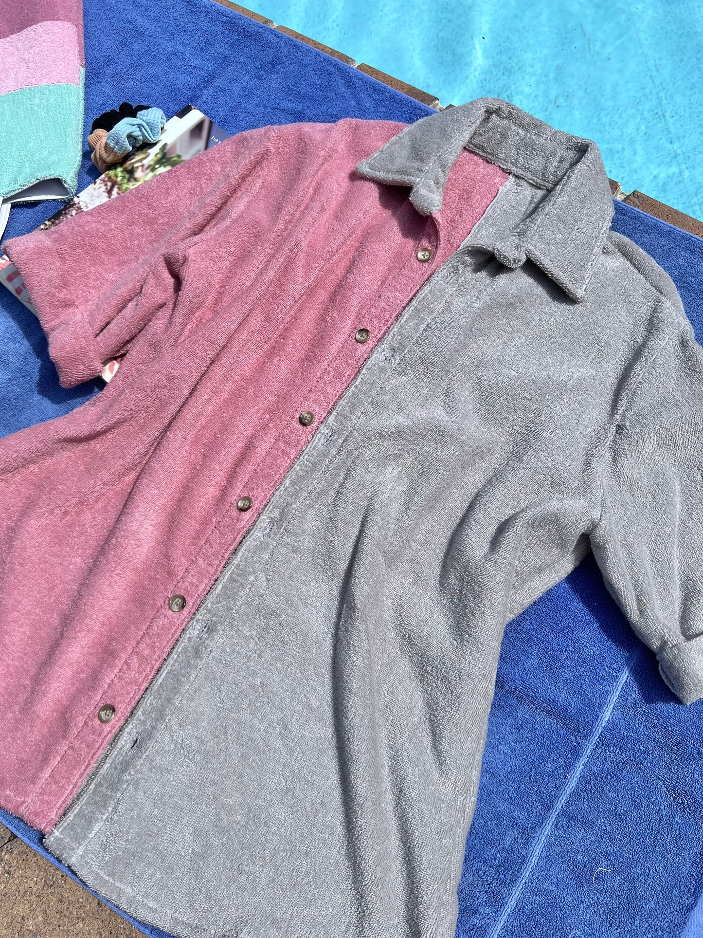 Terry Cloth Button Down