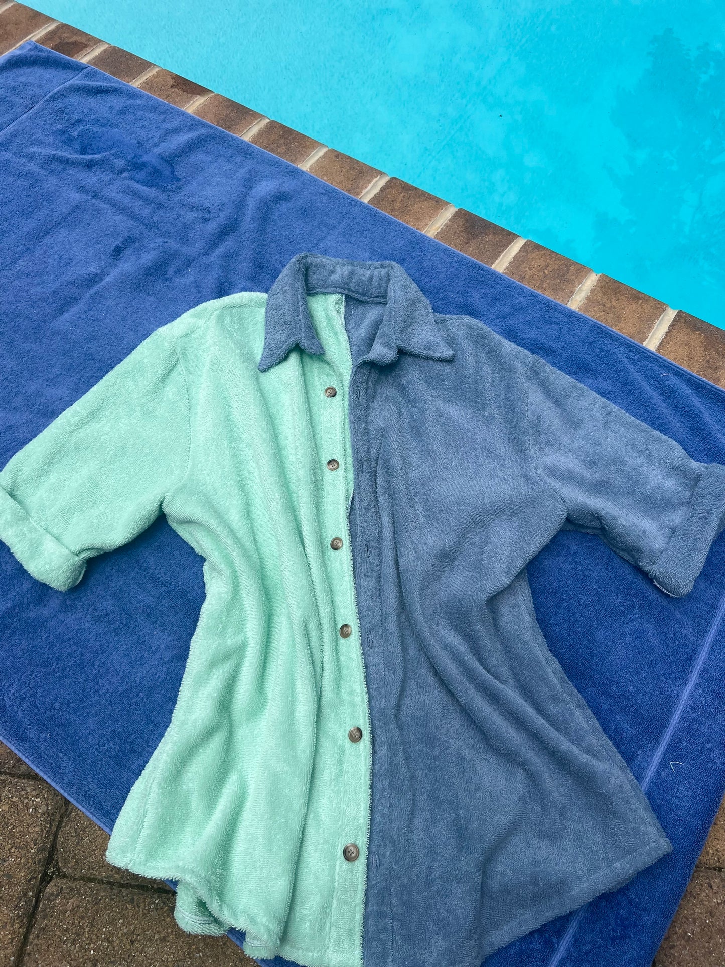 Terry Cloth Button Down